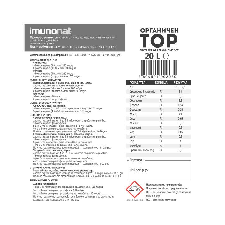 Етикет Имунонат